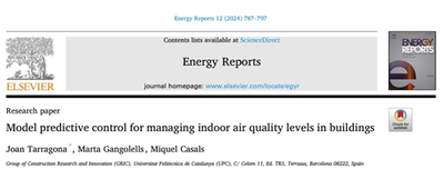 The IAQ4EDU project has developed a novel predictive model which enhances energy efficiency and comfort in schools