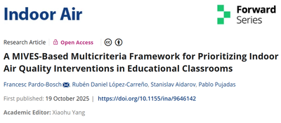 The proyect introduces a MIVES-based multicriteria decision-making framework to prioritize IAQ investments in classrooms